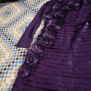 Beautiful Purple Party Wear Dress