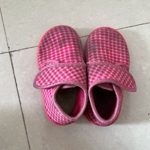 Pink Velcro Shoes