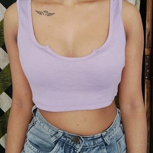 Purple Crop Top