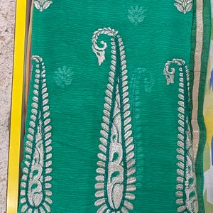 Sea Green Saree