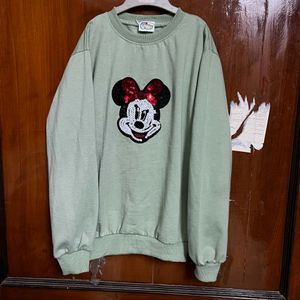 Gren Mickey Mouse Sequinned Sweatshirt With Jogger