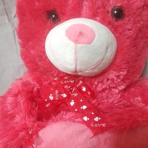 Big Pink Teddy Bear With Heart Couple Kid Gift 🧸