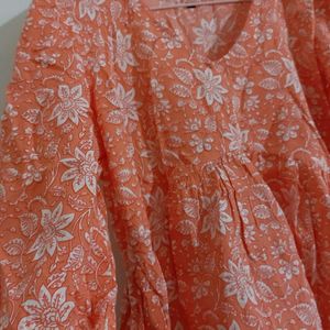 Orange Short Kurti