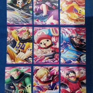 Set Of 18 Anime Postcards Inspired From Onepiec