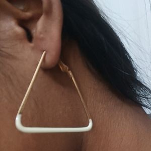 Triangle Hoop Earrings