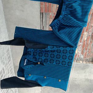 wool kurti pant set