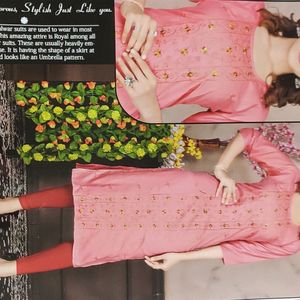 🛑Rs.300 New Pakistani Embroided Full Length Kurti