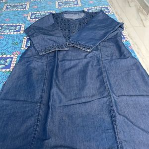 Denim Kurta