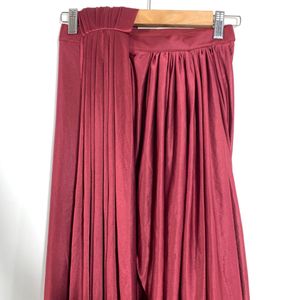 Maroon Ready-Made Saree (Women)