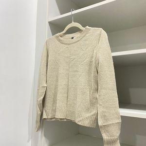 H&M Beige Knitted Pullover