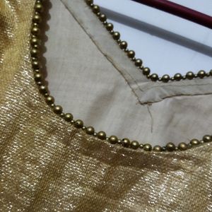 Golden Ethnic Top