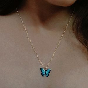 CUTE BLUE BUTTERFLY NECKLACE 😍😍😍