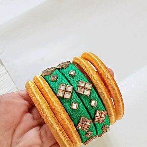 Haldi & Mehndi Desiger Bangles Set