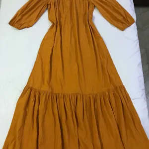 Off shoulder Mustard Yellow Maxi Bust 34-38