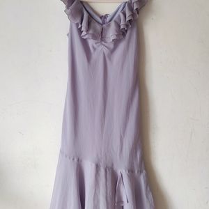 Vintage Asymmetrical Midi Dress