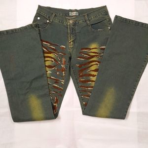 Vintage Tiger Print Sparkle Pants