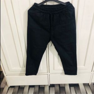 Black Cotton Pants