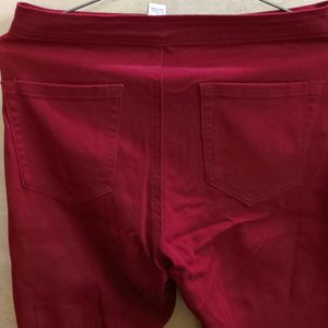 FOREVER 21 Women's Red Pant