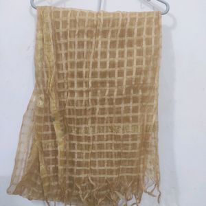 New Golden Net Dupatta