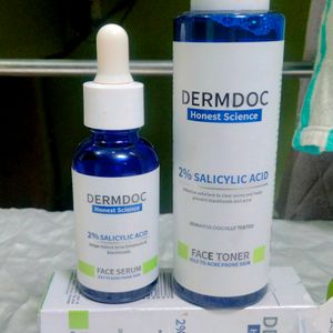 Combo 2% Salicylic Acid Serum And Toner For Acne