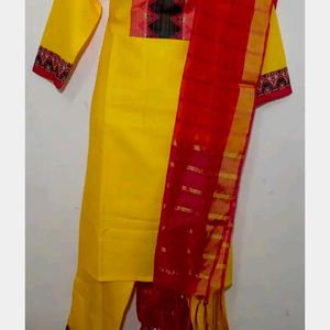 Mustard Yellow Kurta Set