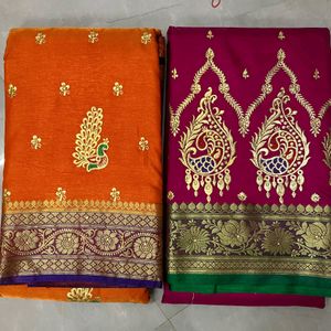 Banarsi Embroidery Saree