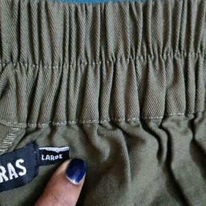 Formal Women Trousers: Khaki Green