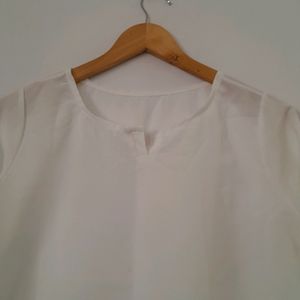 White Casual Top (Women's)