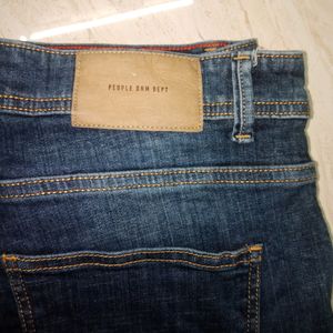 Mens Ankle Fit Denim Jeans Waist 34