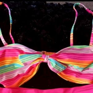 Multicolored Bikini Bra