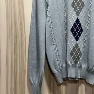 Lacoste Argyle Diamond Woolen Sweater