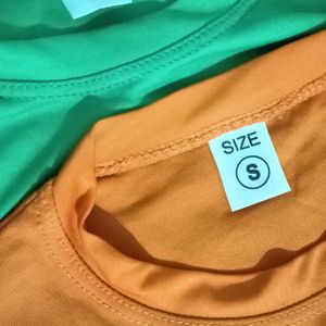 Green And Orange Tshirts For Men