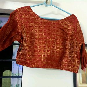 Women's Banarasi Silk Blouse Bust 40