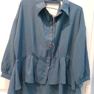 Designer Bluish-Grey Top