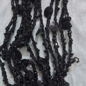 Black Multi Layer Necklace