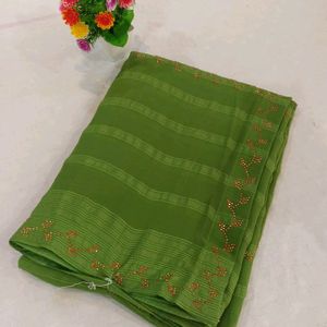 Beautiful satin silk saree