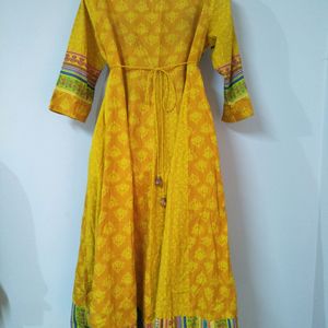 Yellow Anarkali