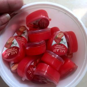 Milap Strawberry Lip Blam Pack Of 12