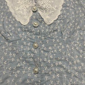 Vintage Sky Blue Top