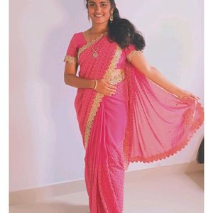 Embroidered Saree