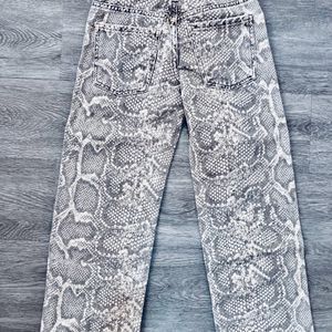 Zara Animal Print Jeans For Girls