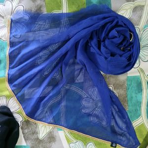 Navy blue dupatta