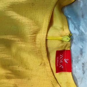 New Beautiful 4-6 Years Girls Yellow Colour Top