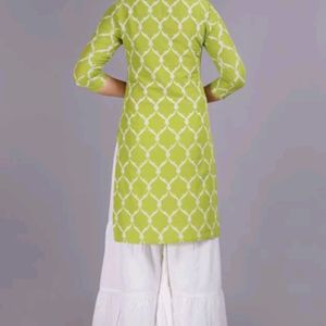 Viscose Rayon Kurta Sharara Set