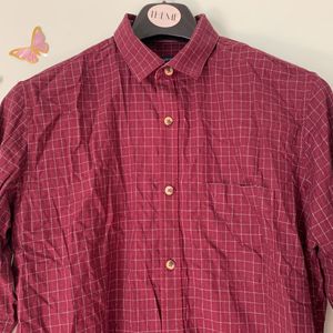 VANHEUSEN Red Checked Shirt ( Men)