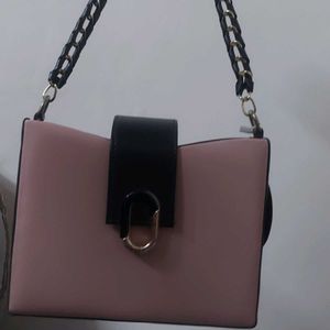 Beautiful  Light Pink Or Balck Color  Slingbag