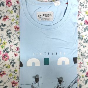 A Light Blue Casual Tshirt For Sale.