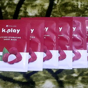 K.PLAY LYCHEE HYDERATING SHEET MASK MYGLAMM