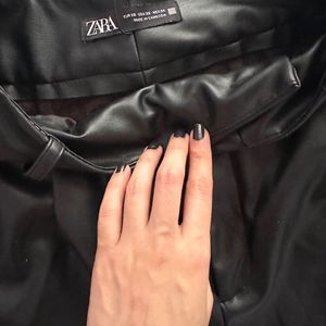 Zara Faux Leather Slim Pants