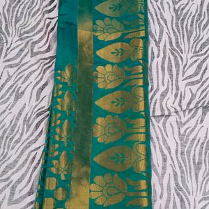 fancy organza Gold Shining saree